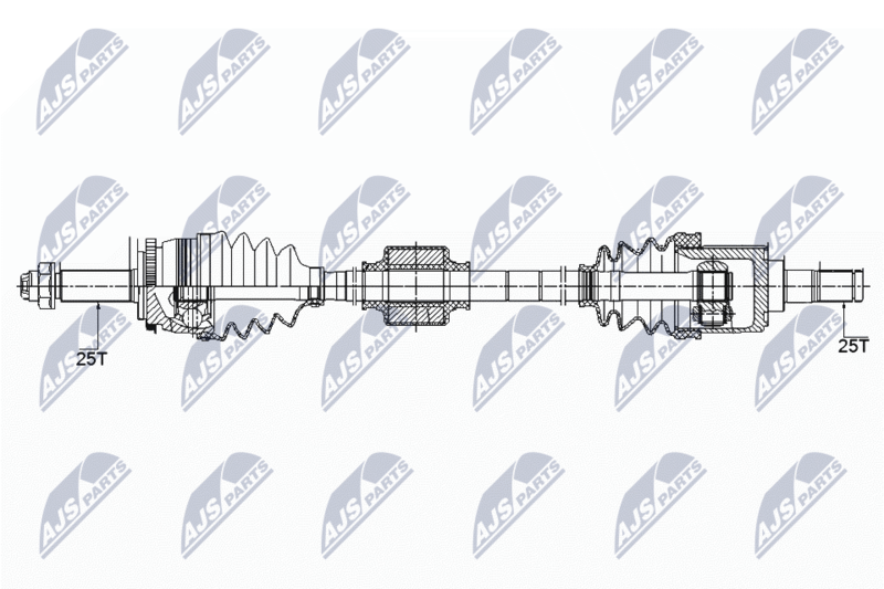 NTY NPW-KA-358 Drive Shaft