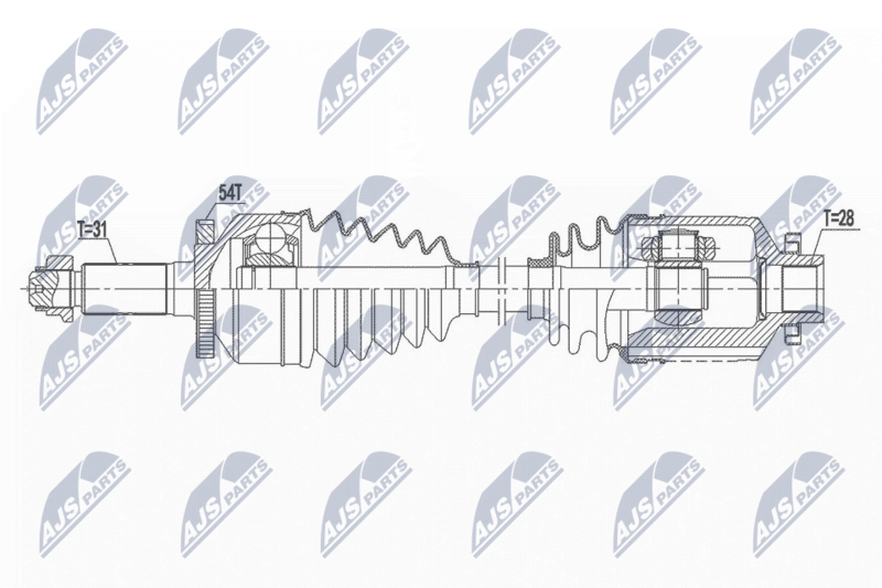 NTY NPW-KA-362 Drive Shaft