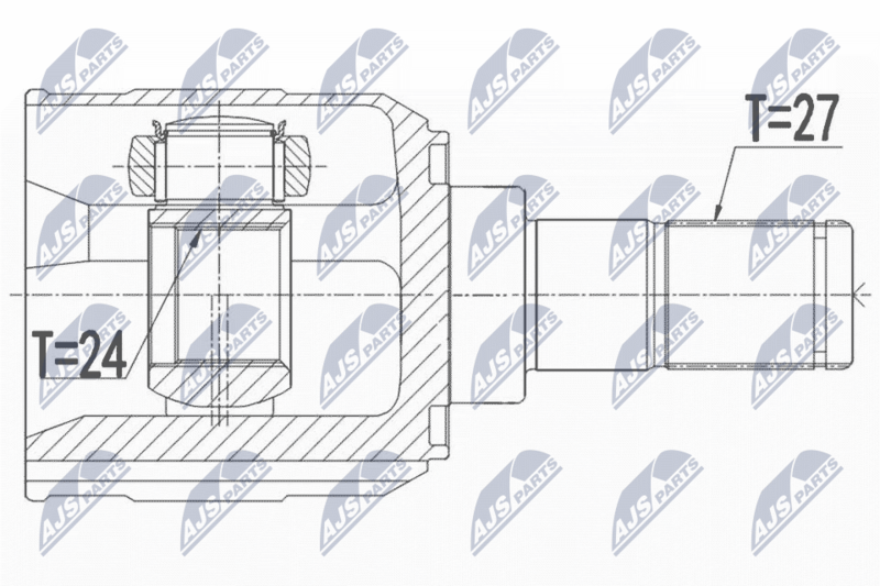 NTY NPW-KA-365 Joint Kit, drive shaft