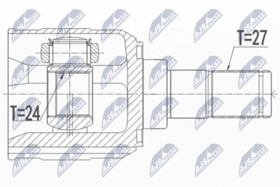 Joint Kit, drive shaft NTY NPW-KA-365