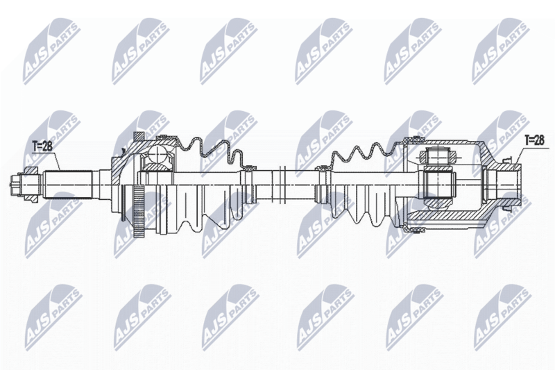 NTY NPW-KA-370 Drive Shaft