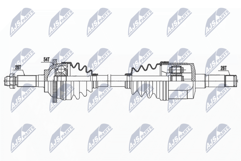 NTY NPW-KA-372 Drive Shaft