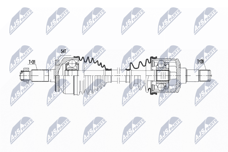 NTY NPW-KA-378 Drive Shaft
