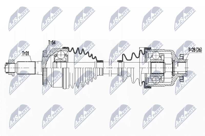 NTY NPW-KA-380 Drive Shaft