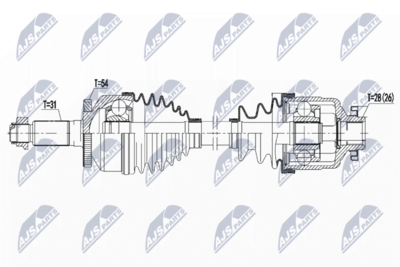 Drive Shaft NTY NPW-KA-380