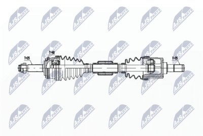 Drive Shaft NTY NPW-KA-382