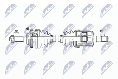 Drive Shaft NTY NPW-KA-386