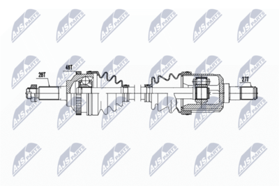 Drive Shaft NTY NPW-KA-388