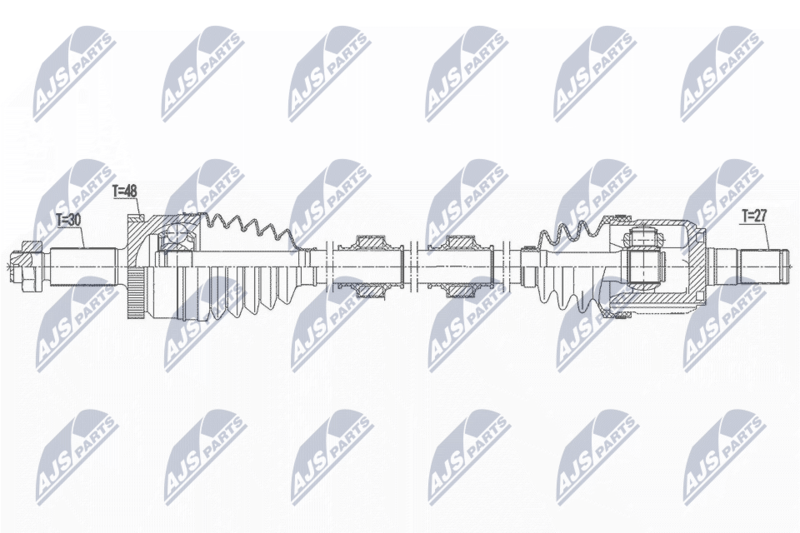 NTY NPW-KA-390 Drive Shaft