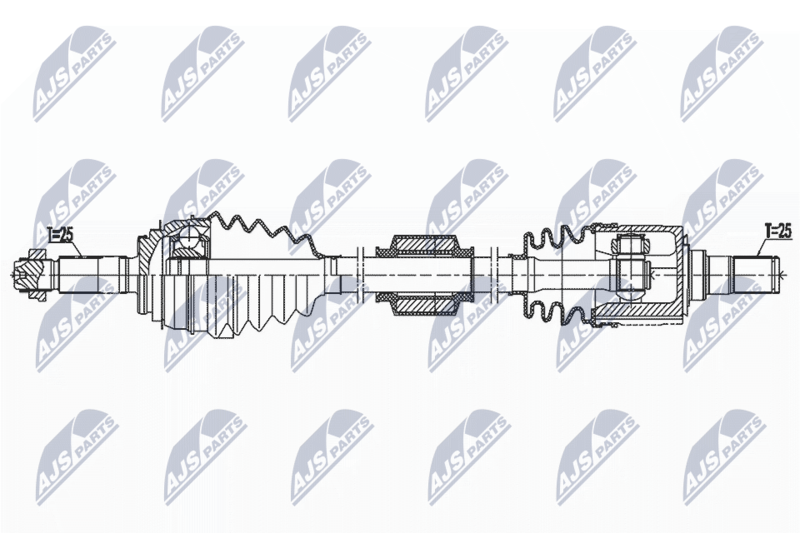 NTY NPW-KA-394 Drive Shaft