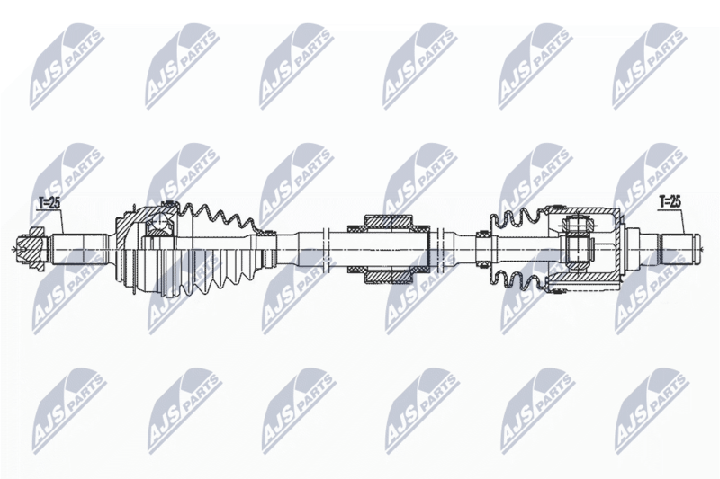NTY NPW-KA-396 Drive Shaft
