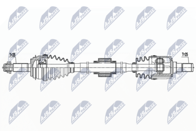Drive Shaft NTY NPW-KA-398