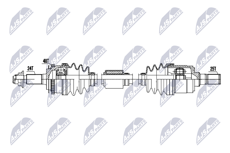 NTY NPW-KA-402 Drive Shaft
