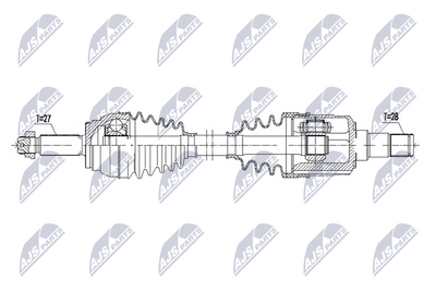 Drive Shaft NTY NPW-KA-408