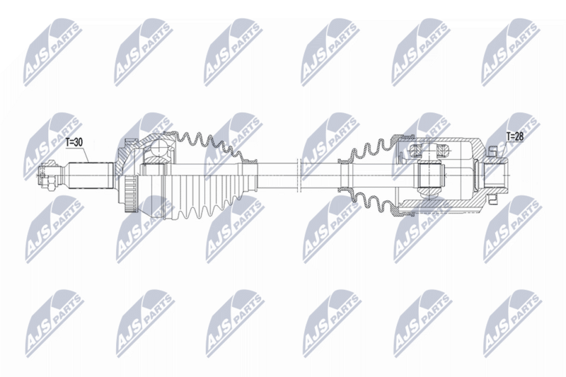 NTY NPW-KA-412 Drive Shaft