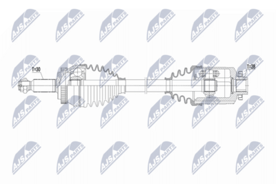 Drive Shaft NTY NPW-KA-412