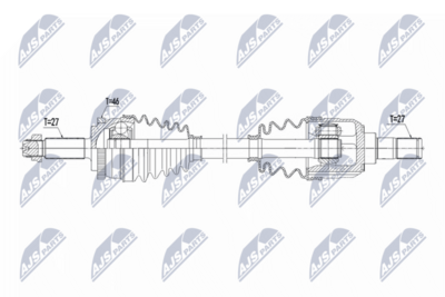 Drive Shaft NTY NPW-KA-417