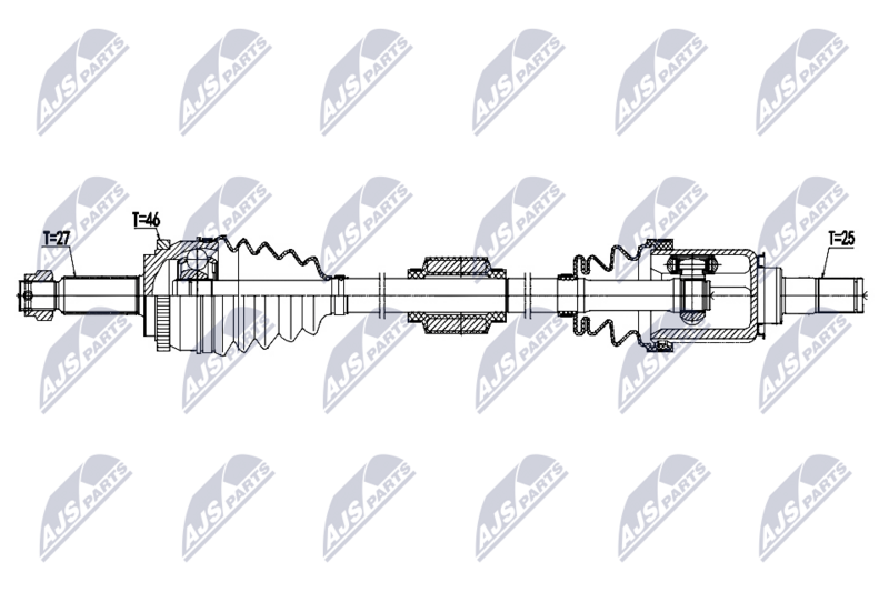 NTY NPW-KA-424 Drive Shaft
