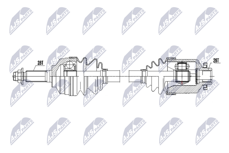 NTY NPW-KA-428 Drive Shaft