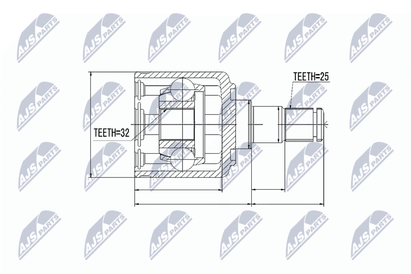 NTY NPW-LR-002 Joint Kit, drive shaft