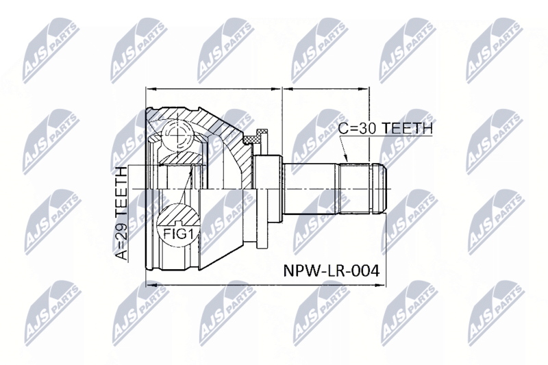 NTY NPW-LR-004 Joint Kit, drive shaft