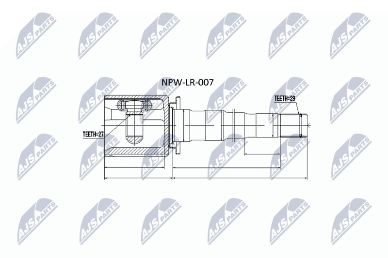 NTY NPW-LR-007 Joint Kit, drive shaft