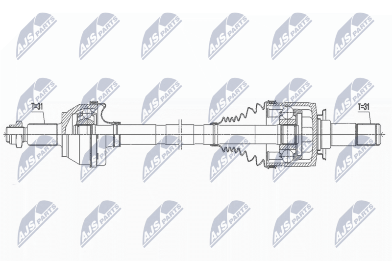 NTY NPW-LR-023 Drive Shaft