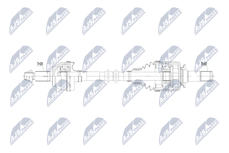 NTY NPW-LR-033 Drive Shaft