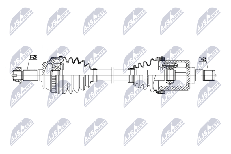 NTY NPW-LR-037 Drive Shaft
