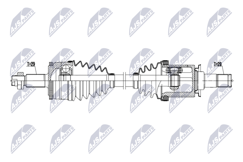 NTY NPW-LR-041 Drive Shaft