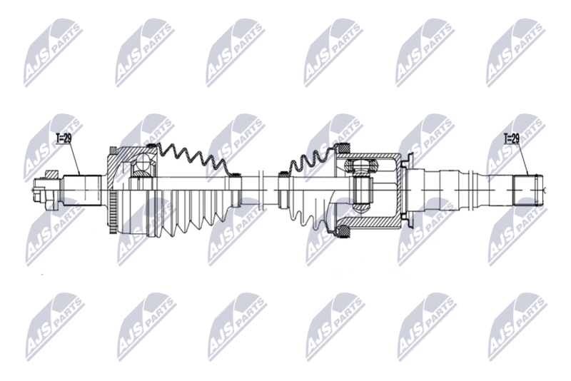 NTY NPW-LR-043 Drive Shaft