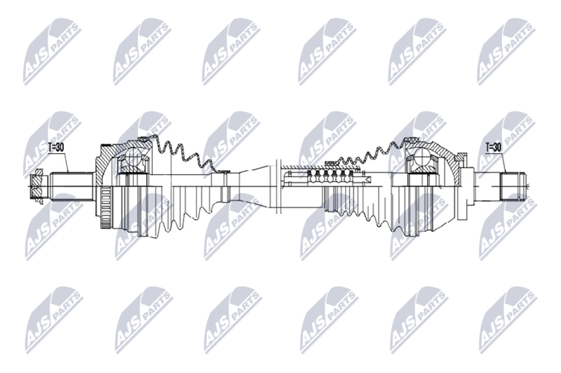 NTY NPW-LR-047 Drive Shaft
