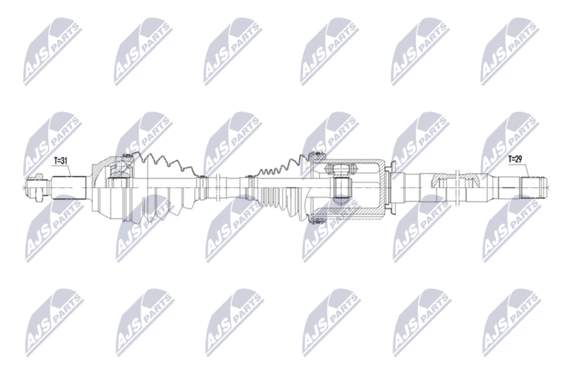 NTY NPW-LR-049 Drive Shaft