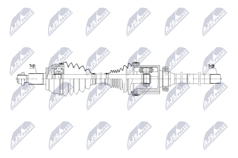 NTY NPW-LR-052 Drive Shaft