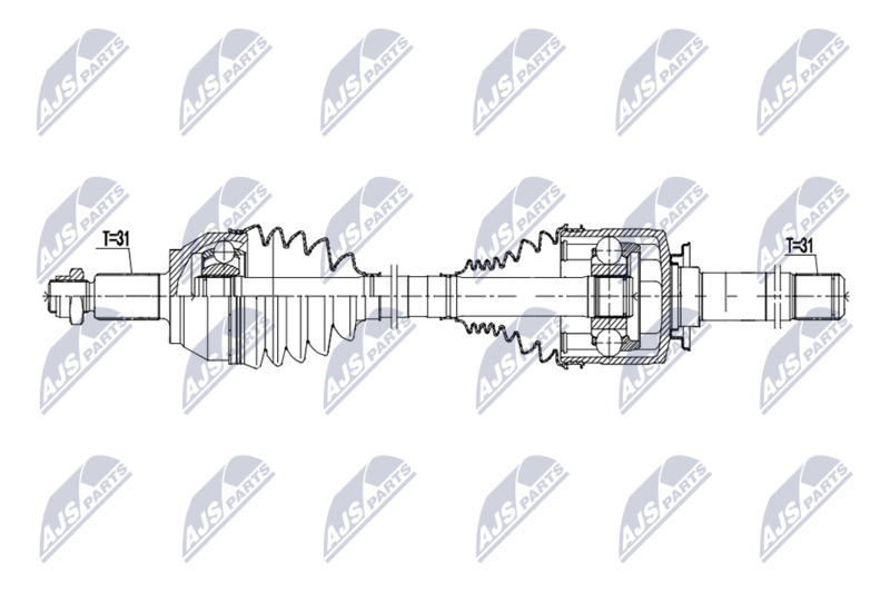 NTY NPW-LR-058 Drive Shaft