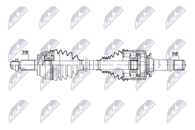 Drive Shaft NTY NPW-LR-058