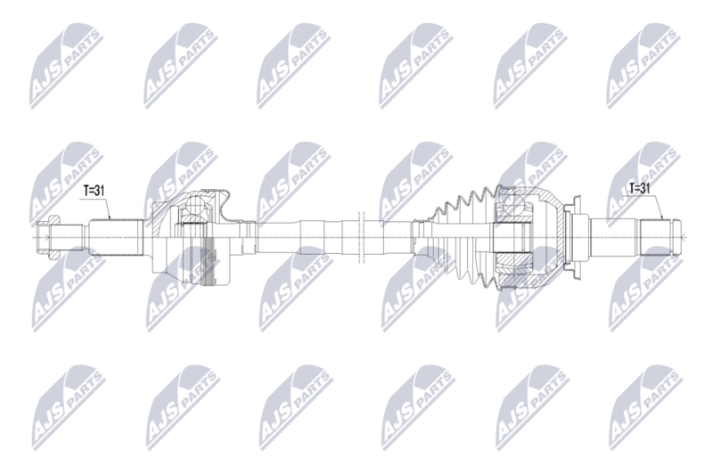 NTY NPW-LR-059 Drive Shaft