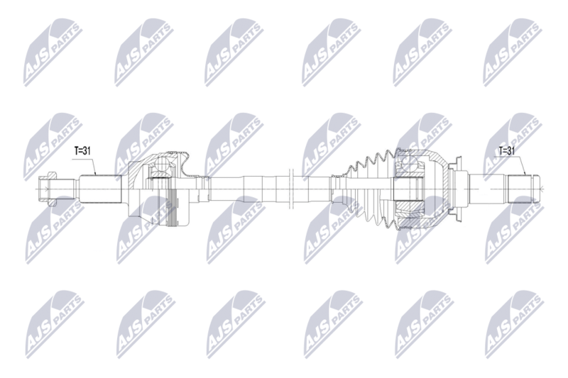NTY NPW-LR-060 Drive Shaft