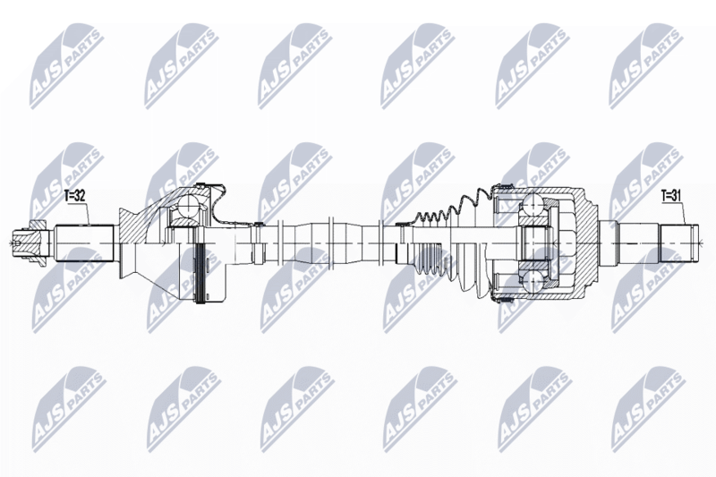 NTY NPW-MA-004 Drive Shaft