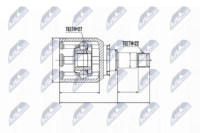 NTY NPW-ME-007 Joint Kit, drive shaft