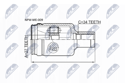 Joint Kit, drive shaft NTY NPW-ME-009