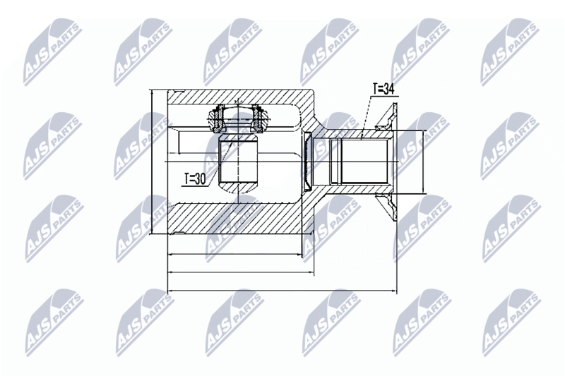 NTY NPW-ME-024 Joint Kit, drive shaft
