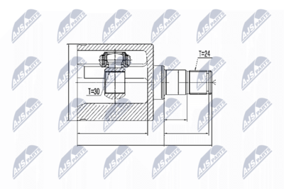 Joint Kit, drive shaft NTY NPW-ME-025