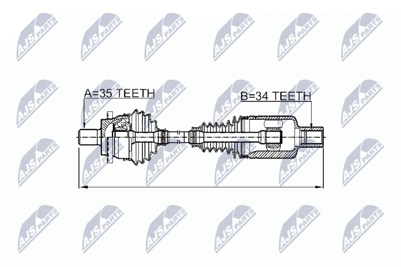 NTY NPW-ME-026 Drive Shaft