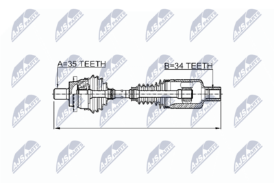 Drive Shaft NTY NPW-ME-026