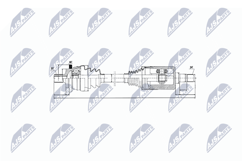 NTY NPW-ME-027 Drive Shaft
