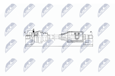 Drive Shaft NTY NPW-ME-027