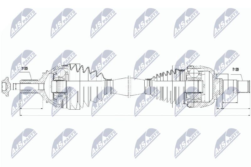 NTY NPW-ME-046 Drive Shaft