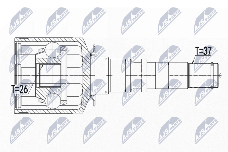 NTY NPW-ME-058 Joint Kit, drive shaft