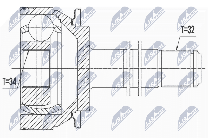 NTY NPW-ME-079 Joint Kit, drive shaft
